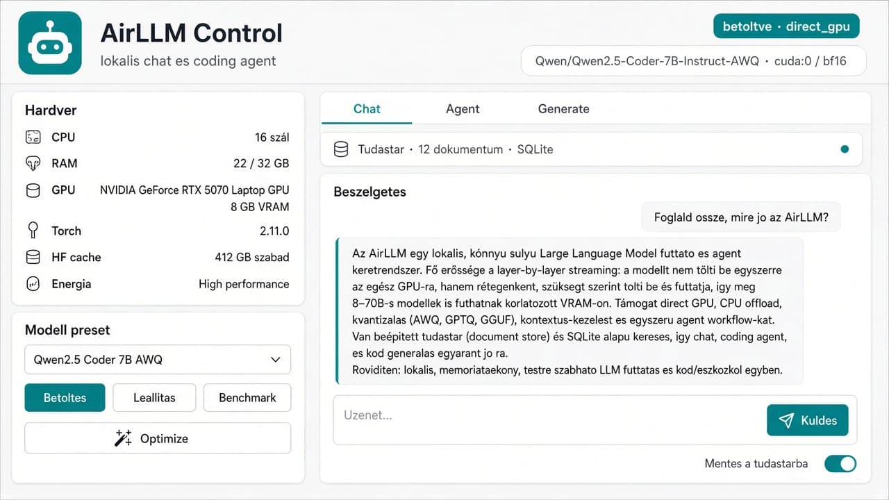 AirLLM — Ovari mode preview