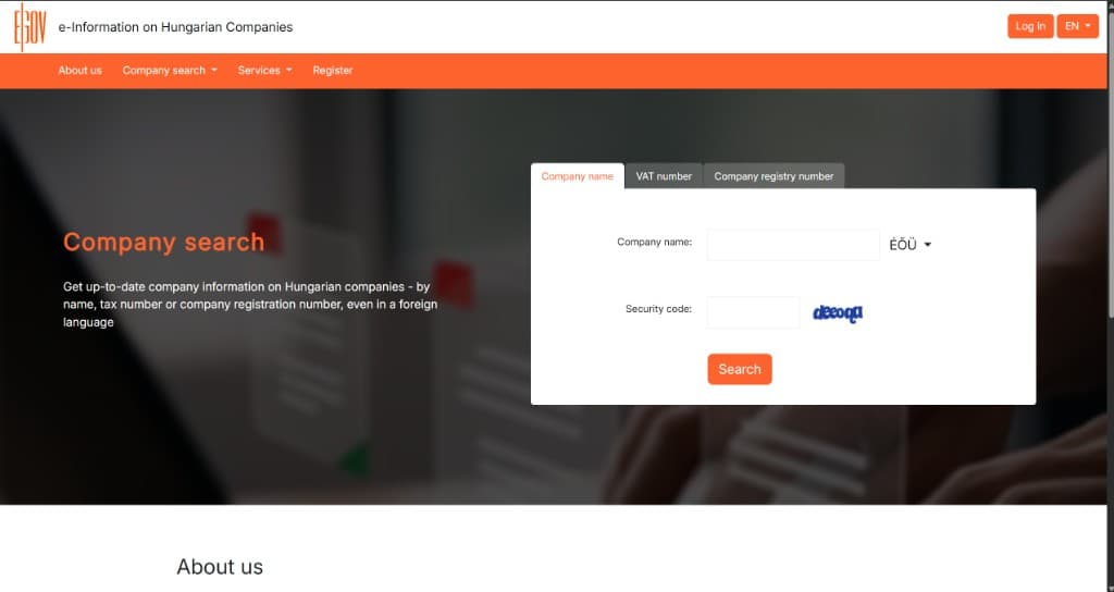 companyregister.hu preview