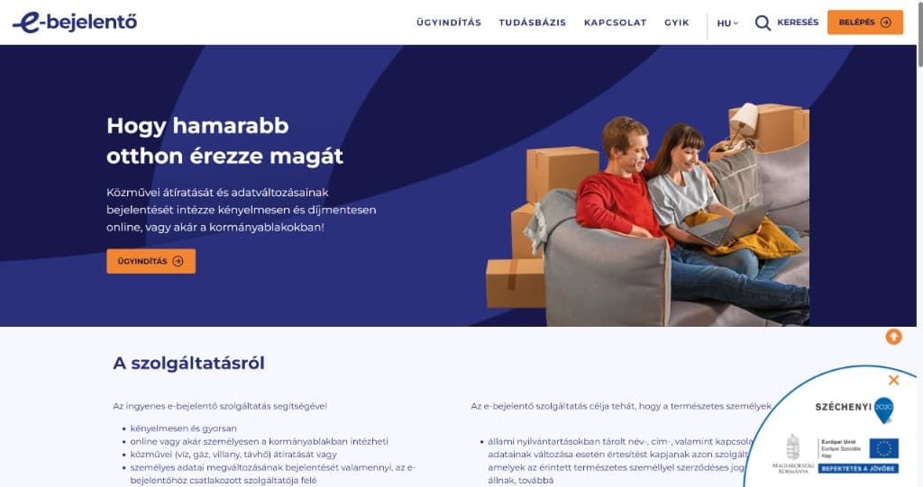 e-bejelento.gov.hu preview