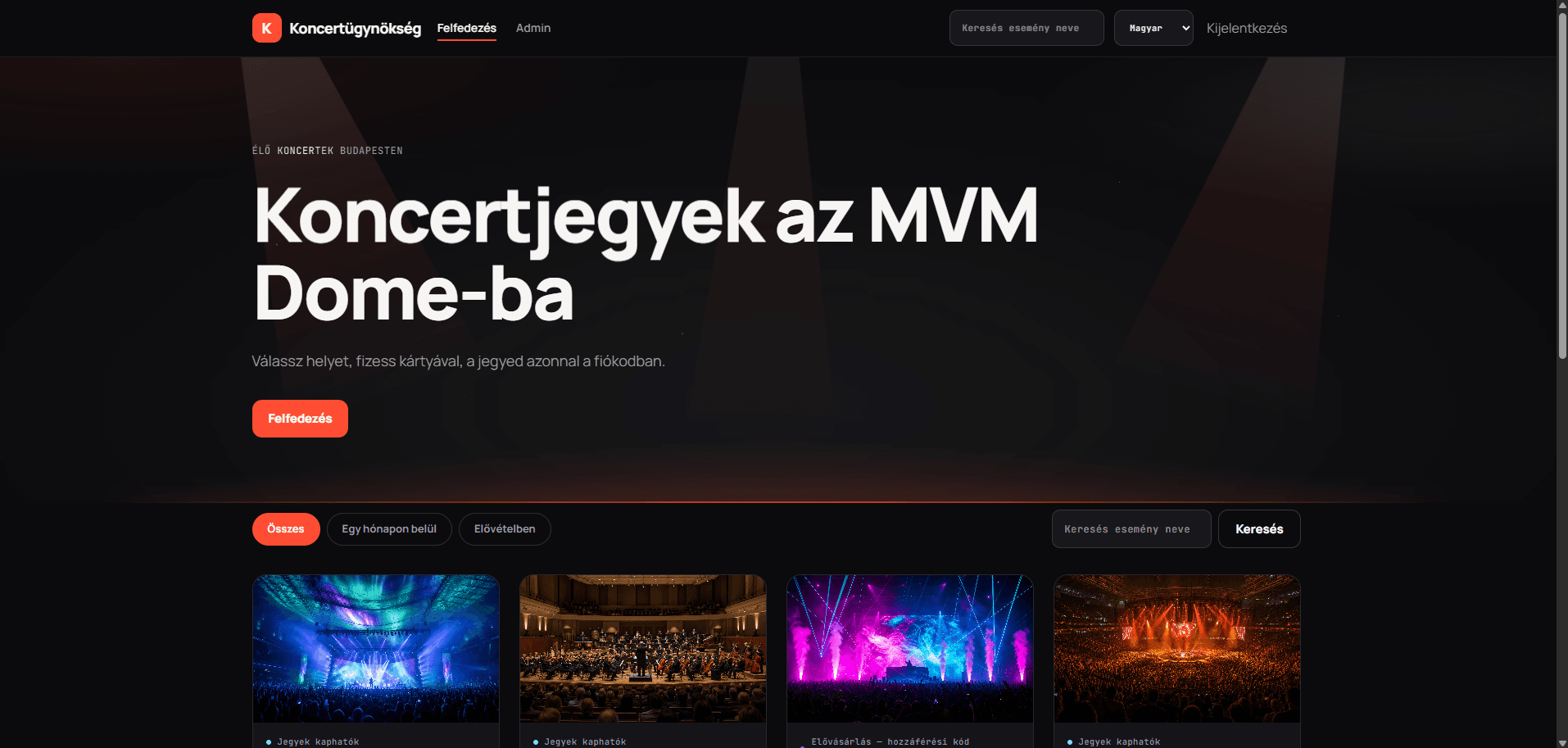 Koncertügynökség preview