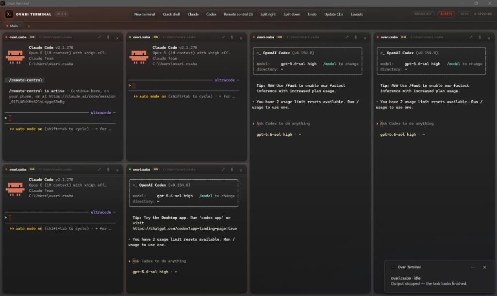 Ovari Terminal preview